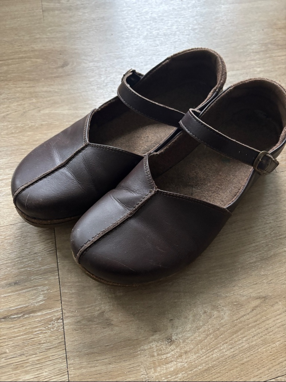 Stegmann Eva Mary Jane Shoes - Brown 9.5